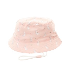 Ziggle Baby & Toddler Sun Hat – Boys Girls Summer Bucket Hat with Adjustable Chin Strap, Lightweight, Breathable, Perfect for Travel, Outdoor Play and Beach Trips Pink