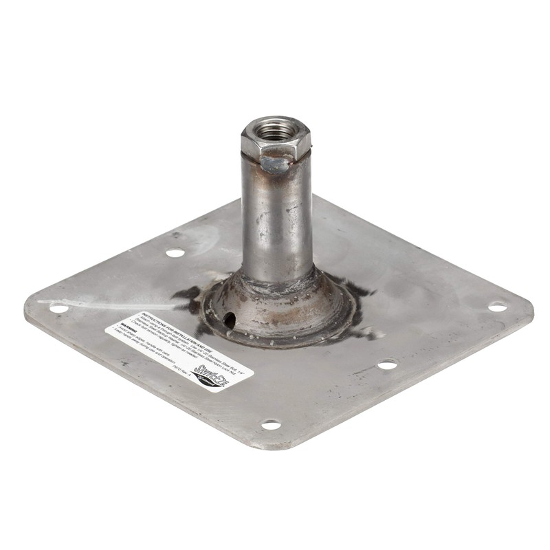 Attwood SP-67739-T Lock’N-Pin ¾-Inch Pin Base — 7x7-Inch Base, Threaded,