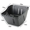 Sagisaka 608-00121/48354 Plastic Front Basket for CTB, 20-24 inches, Black,