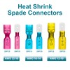 MENTBERY 150 PCS Spade Connectors, Heat Shrink Spade Terminals 22-10
