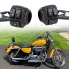 KEEPDSGN 1" Handlebar Switches Control Black For 1996-2012 Harley Davidson
