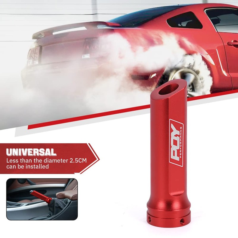 PQY Aluminum Handbrake Cover Hand Brake Sleeve Handle Protector Universal