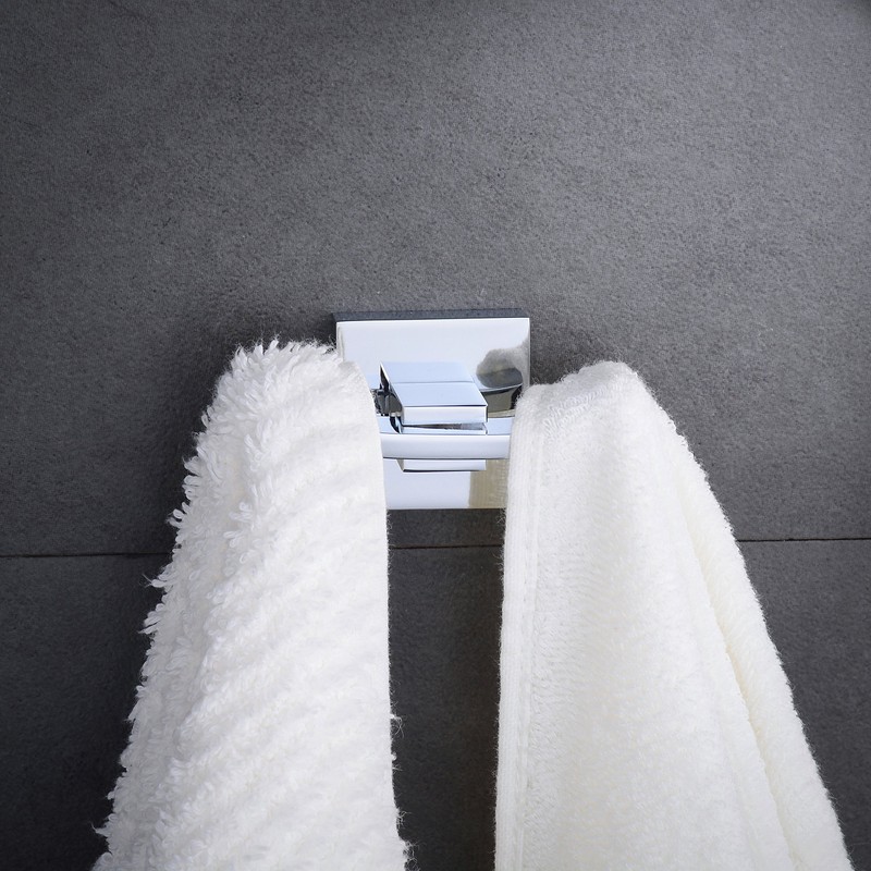 Kelelife Wall Mounted Robe Hook Brass Bathroom Double Towel Hook