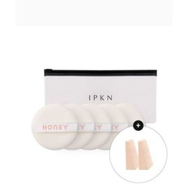 ipkn Powder Pact Small Puffs 5-Pack (Pouch) 2 Wedge Puffs / ipkn 파우더 팩트 소형 퍼프 5매입 (파우치) 웨지퍼프 2매