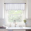 MIULEE Window Valance Half Window Sheer Curtains Rod Pocket Semitranslucent