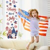 Whaline 6 Sheets Patriotic Window Clings Happy 4th of July