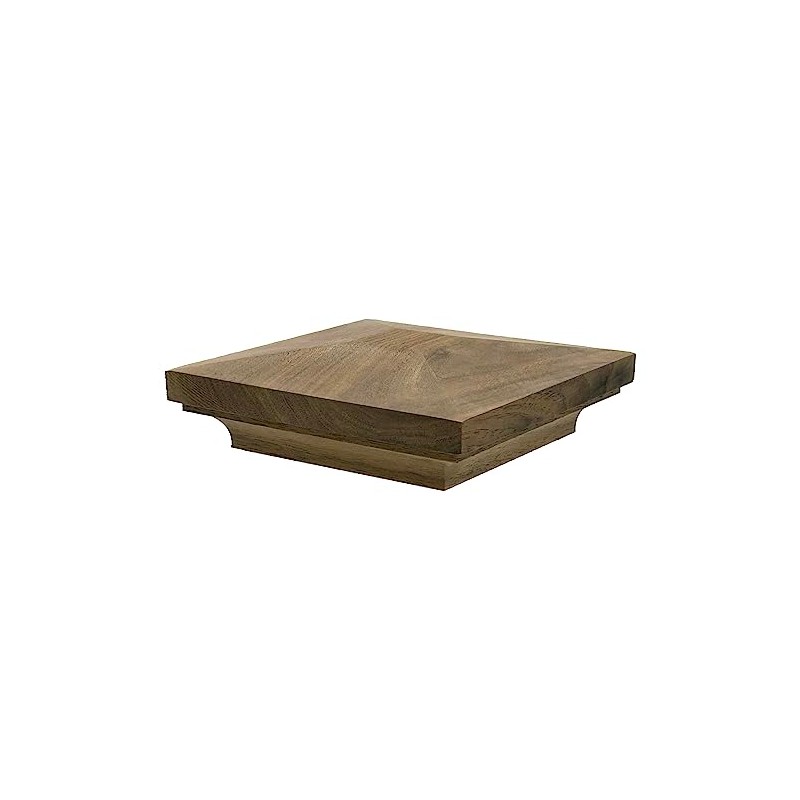 Flat Peak Newel Cap, for 3 1/4" Square Newel Posts,