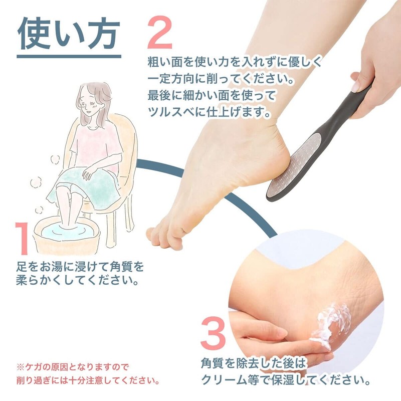 Dermatologist Supervised TAKES Heel Care, Exfoliating, Heel File, Double Sided,