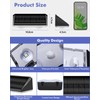 Solar Fence Lights Outdoor 12 Pack, IP65 Waterproof Fence Lights