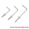 Qrity 20 mm L Hook Screws, Small Screw Hooks, Wall
