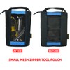 MELOTOUGH Zipper Tool Pouch Zipper Bag -Fastener bag with Mesh