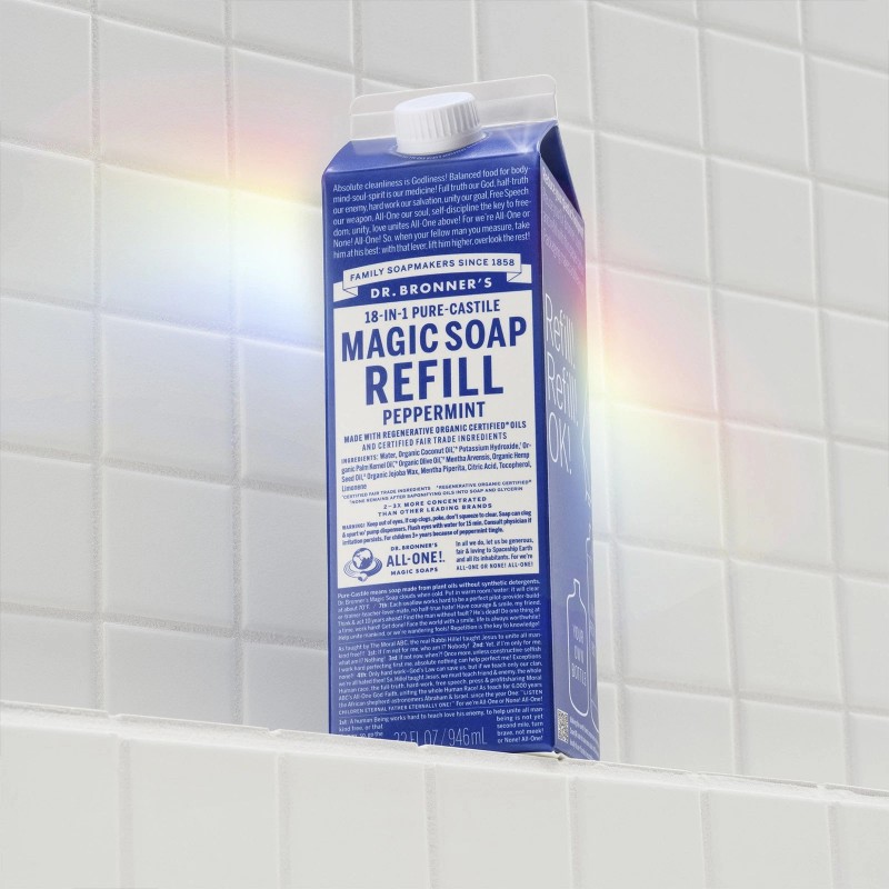 Unbranded Dr. Bronner's Peppermint Castile Soap 32oz Refill - Body,