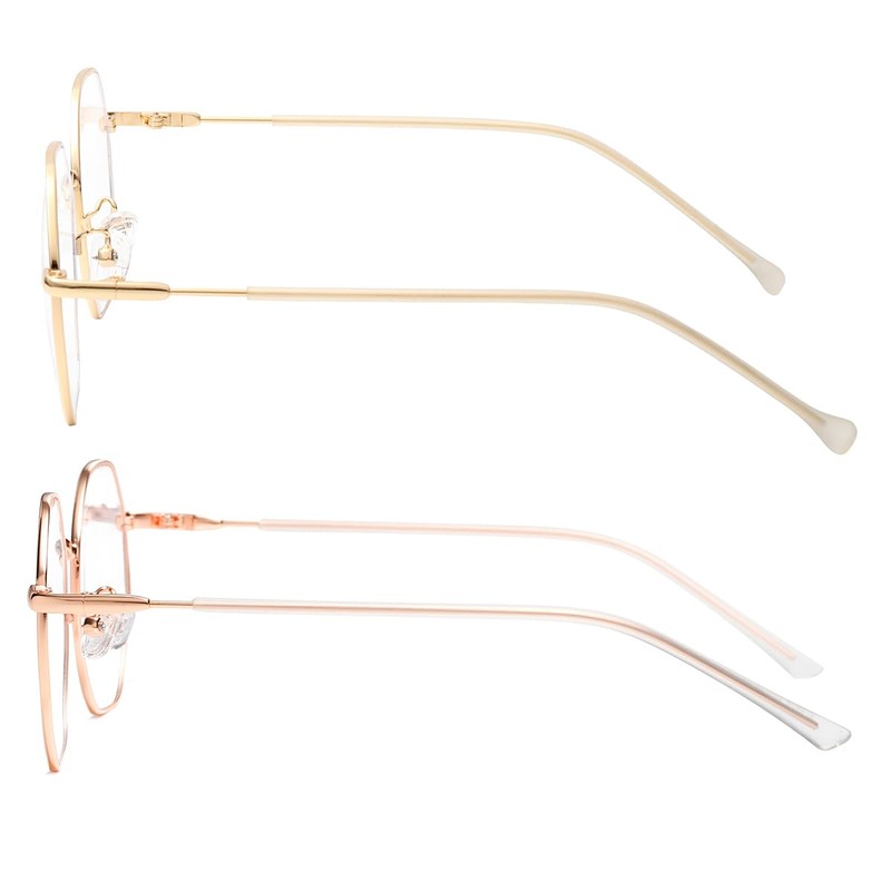 JOVAKIT Polygon Blue Light Blocking Glasses for Women Men Vintage