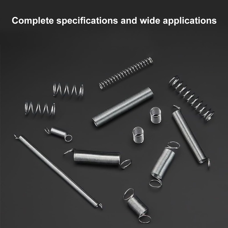 200 Piece Spring Assortment Set, Compression Spring Set, Various Tension