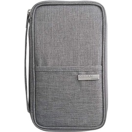 Porta Pasaporte, Organizador de Documentos de Viaje - Gris