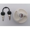 CR-MOESANCO® White Caravan Water Tank Cap with 3 Recessed Handles