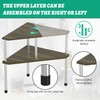 Weenson Bathroom Counter Organizer Corner Shelf - 2 Tier Bathroom