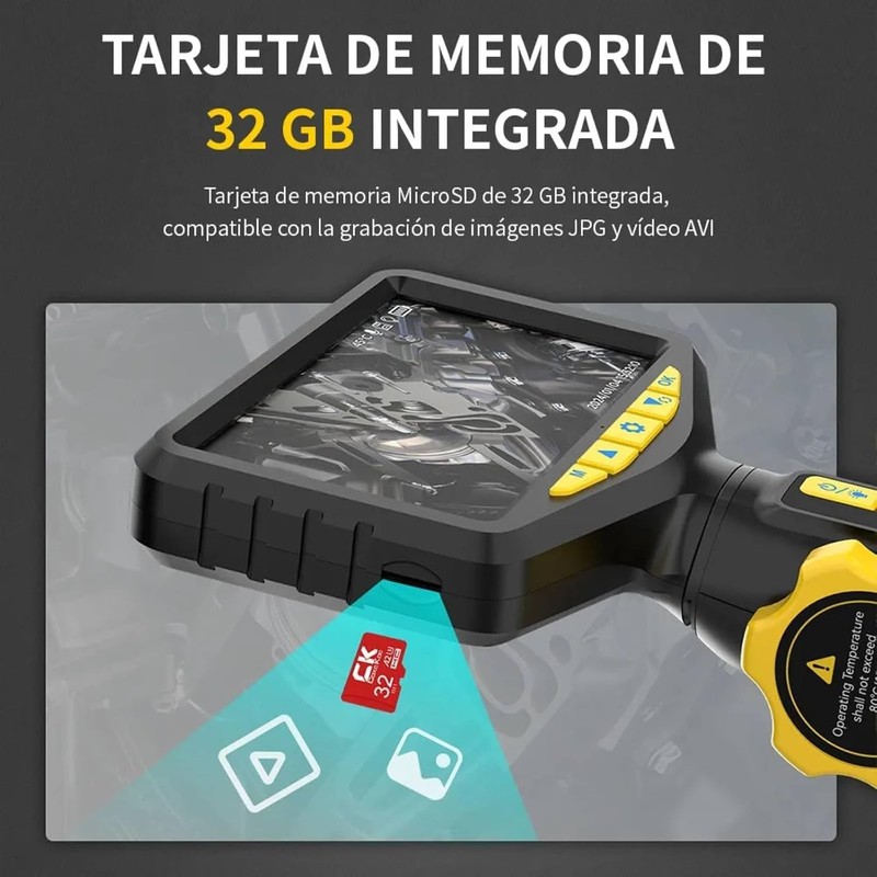 FINYQBET Endoscopio Profesional 1080P, IP67 360°