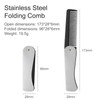 Stainless Steel Folding Comb - Switchblade Pocket Hair and Beard