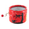 Round Hand-cranked Musical Box/Music Box Made of Reinforced Cardboard -