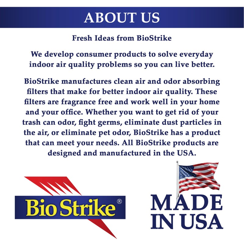 BioStrike Ceiling Fan Blade Air Filter - Dust & Allergen