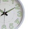 12 Inch Luminous Wall Clock Minimalist Round Quartz Clock for