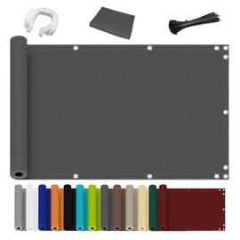 Ziligengsheng Balcony Privacy Screen, No Drilling, (700 Sizes, 7 Colours), Opaque Balcony Cladding, Balcony Cover, Weatherproof, UV Protection, 100% Privacy Protection for Balcony, Garden