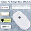 Zonon 500 Pcs Clear Labels Label Protector Clear Stickers Wafer