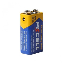 PKCELL 9 Volt Battery 0% Mercury Heavy Duty 9V 6F22 PP3 MN1604 EN22 Zinc-Carbon