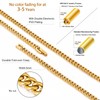 KRKCLIFE Chain Necklace for Womens Mens, 5/7/9MM 18K Gold Plated/Stainless