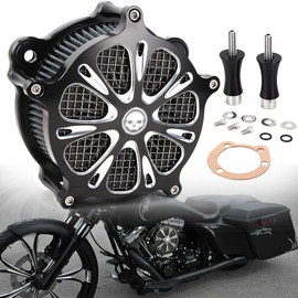 TWOM For Harley Air Cleaner Intake Filter Touring Road King Street Glide Softail Dyna