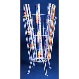 White Round Dump Bin Display - 31.5 H x 18 Dia Inches