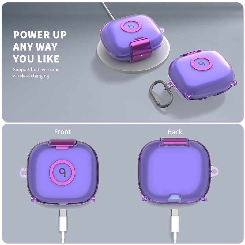 Case for Beats Powerbeats Pro 2，Hidden Bracket Design, Foldable Kickstand