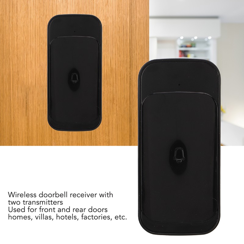 Wireless Doorbell Set Touch Button 38 Ringtones IP44 Waterproof 4