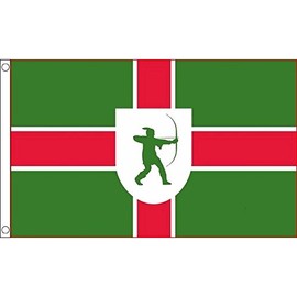 AZ FLAG Nottinghamshire New County Flag 3' x 5' - County of Notts. - England Flags 90 x 150 cm - Banner 3x5 ft