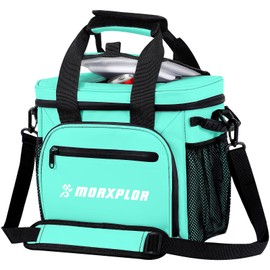 MORXPLOR Golf Cart Cooler with Magnetic Lid，12-Can Insulated Soft Cooler Bag Collapsible for Golf Cart,Golf Accessories,Lunch Cooler Insulated Lunch Bag with Adjustable Shoulder Strap