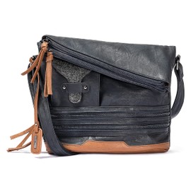 Rieker Divide women's messenger handbag. - Blue - 14x25x31 cm (B x H x T)