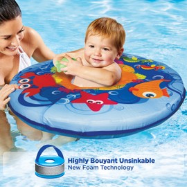 Self-Inflating Baby Boat with Adjustable seat, Retractable Canopy & Sun Protection - by Aqua Leisure
