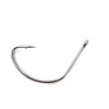 100pcs Size #2 Fishing 2X Strong Kahle Hook Nickel Wide