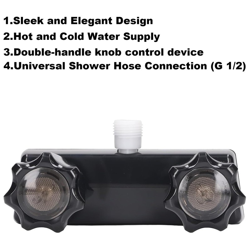 RV Shower Faucet with Handheld Shower Head and Hose Diverter