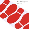 PATIKIL 6x2.5" Footprint Sticker, 8 Pairs PVC Shoes Floor Decal
