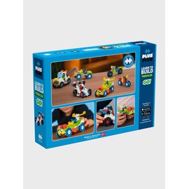 Plus-Plus Animals 9607011 Creative Building Blocks, Vehicle Set, PlusPlus Go, Ingenious Construction Toy, 500 Pieces, S