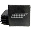 Tennessee Plaid Coasters - Square Slate - set of 8