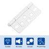 sourcing map 8Pcs 3x1.4 Inch Door Hinges Non-Mortise No Noise