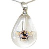 Cremation Urn Bottle Bumble Bee Wild Flowers Sympathy Gift Sterling