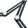 TOPWAY Multi-Function Angle Measuring Ruler, Aluminum Alloy Metal Angle Template