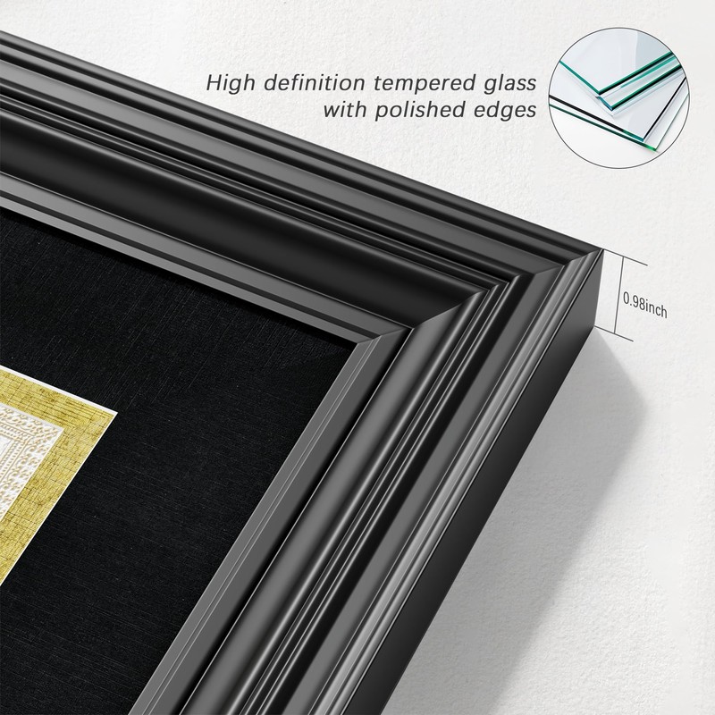 Abtgt Diploma Frame 11x14, With Real Glass, Black and Gold