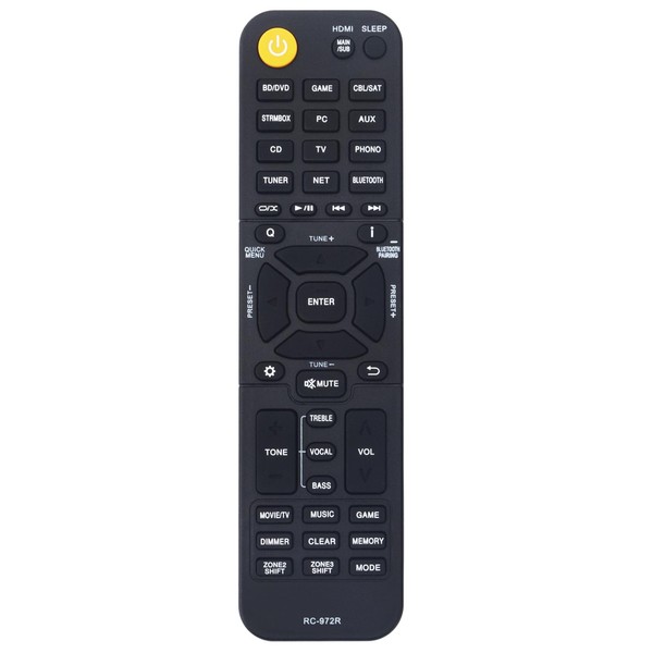 RC-972R Replace Audio Video Remote Control Compatible with Onkyo AV