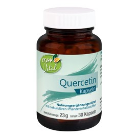 KOPP Vital® Quercetin | 30 Kapseln | 23 g | ein Flavonoid und sekundärer Pflanzenstoff | Nahrungsergänzungsmittel
