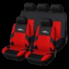 5 Seat Red Universal Classic Car Seat Covers Set with